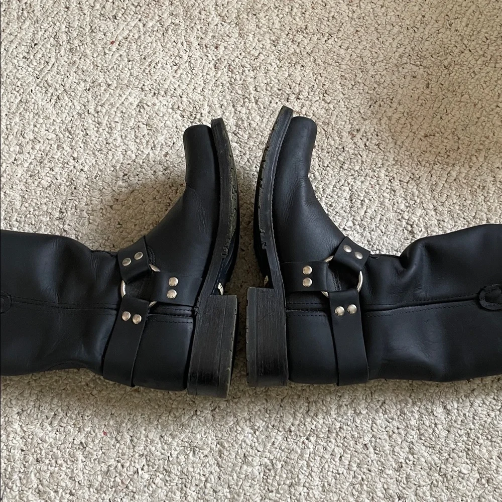 Double H 4008 Black Leather Harness Boots